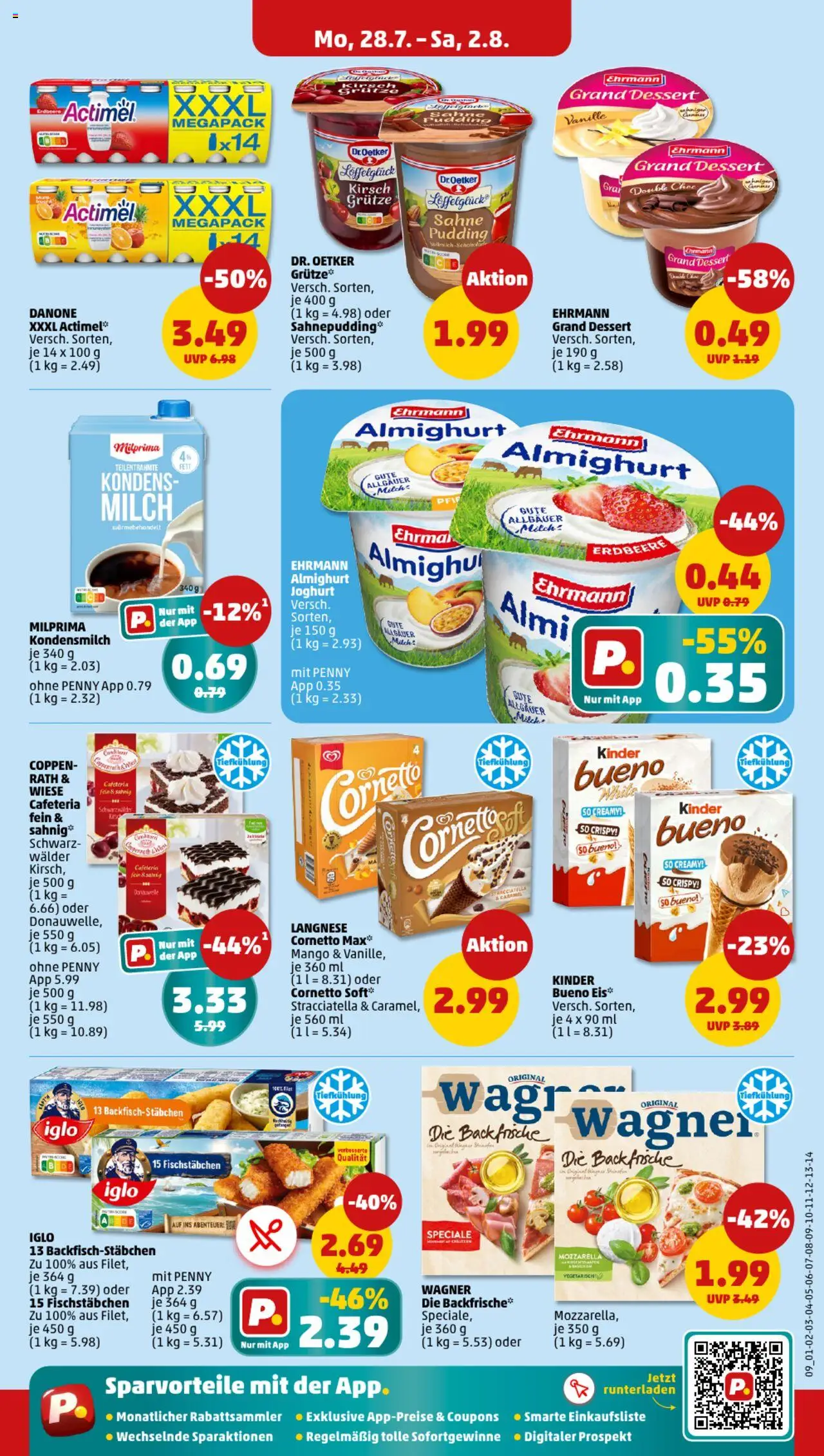 Penny Prospekt 	 - gültig ab dem 28.07.2025 | Seite: 9 | Produkte: Joghurt, Ehrmann grand dessert, Iglo, Eis
