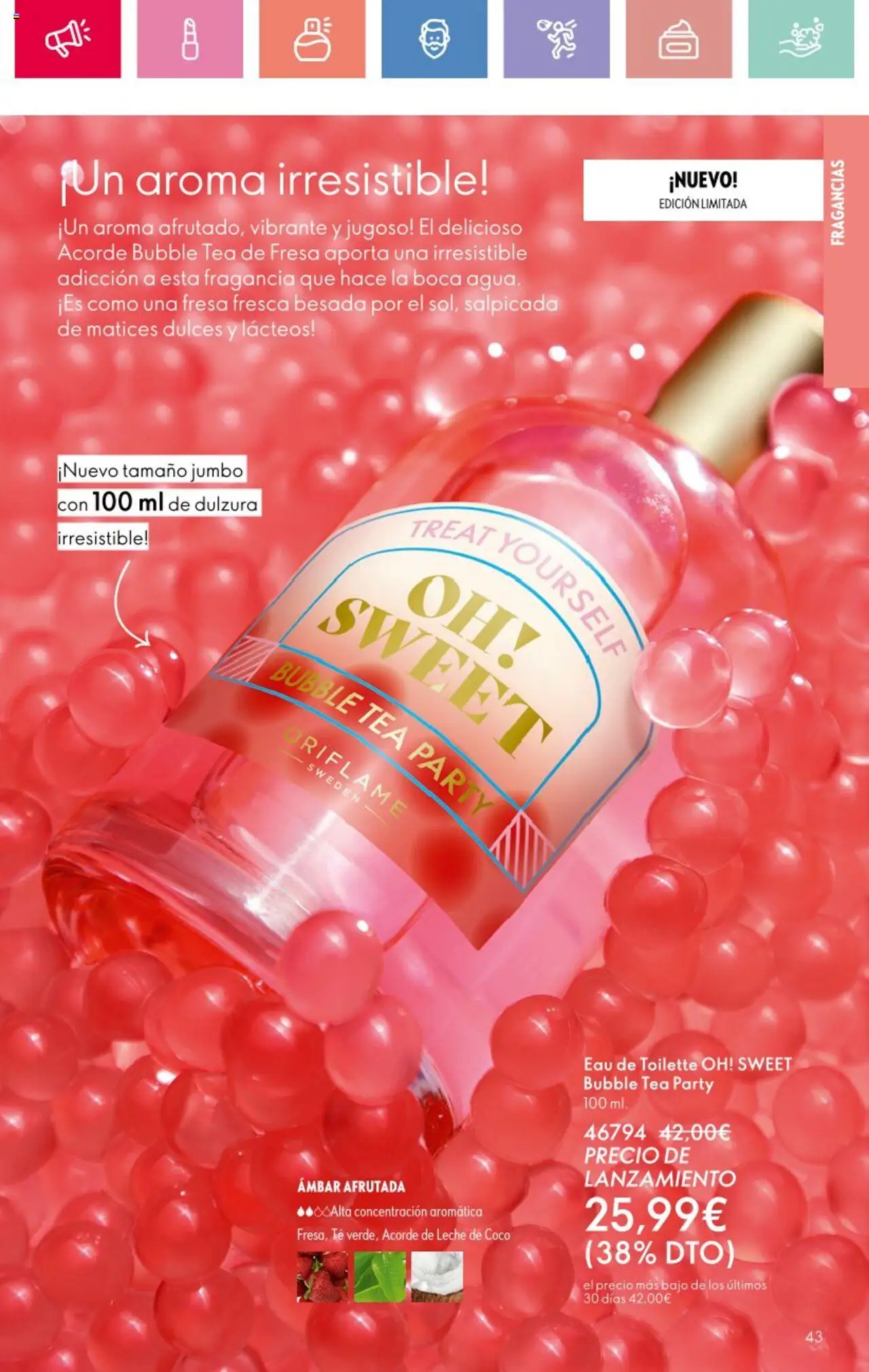 Oriflame - Catálogo Campaña 9 │ válido desde el 22.06.2025 | Página: 43 | Productos: Eau de toilette, Leche, Τυρόπιτα, Té