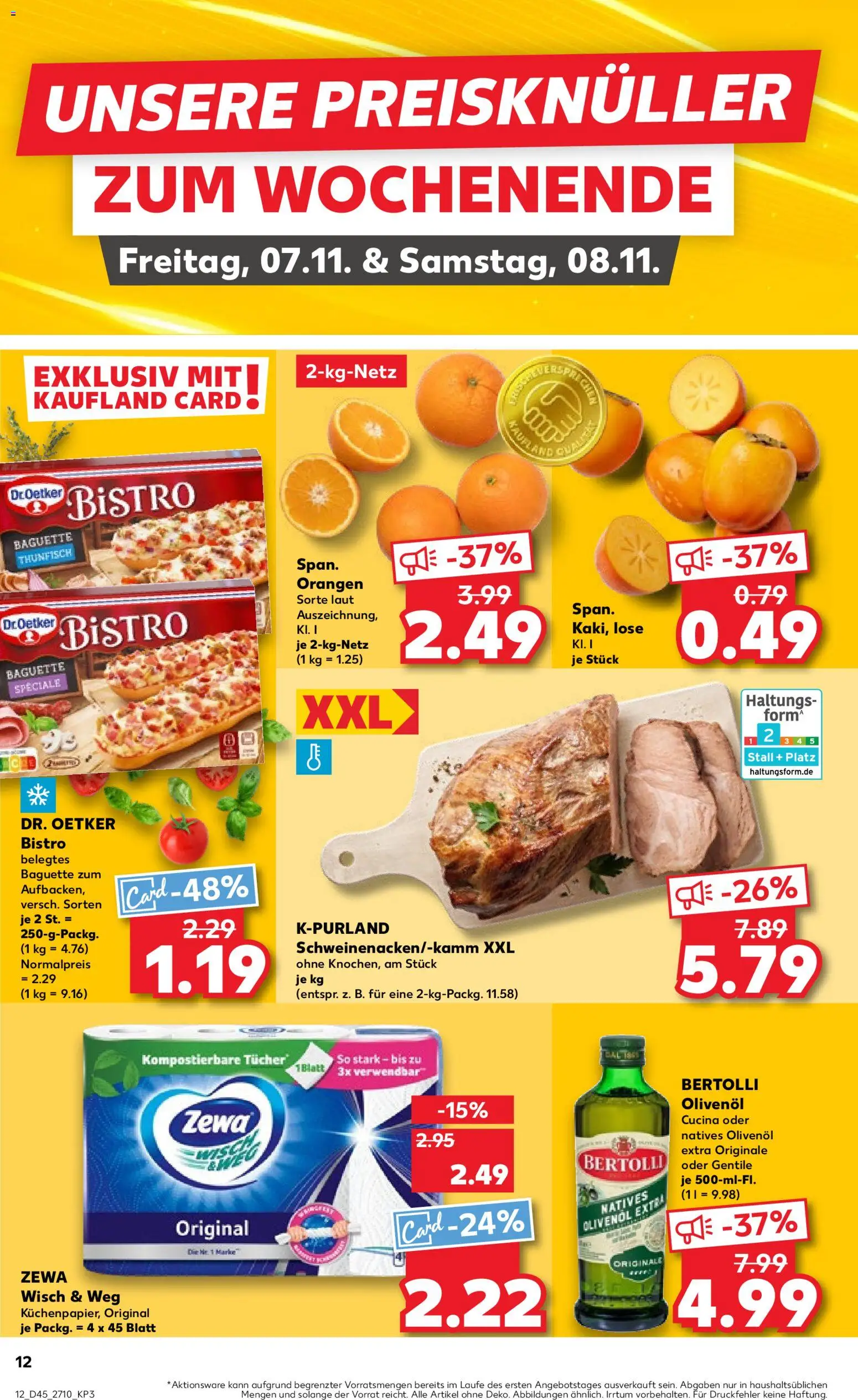 Kaufland prospekt Zeitz	 – gültig ab 06.11.2025 | Seite: 12 | Produkte: Thunfisch, Baguette, Zewa, Orangen
