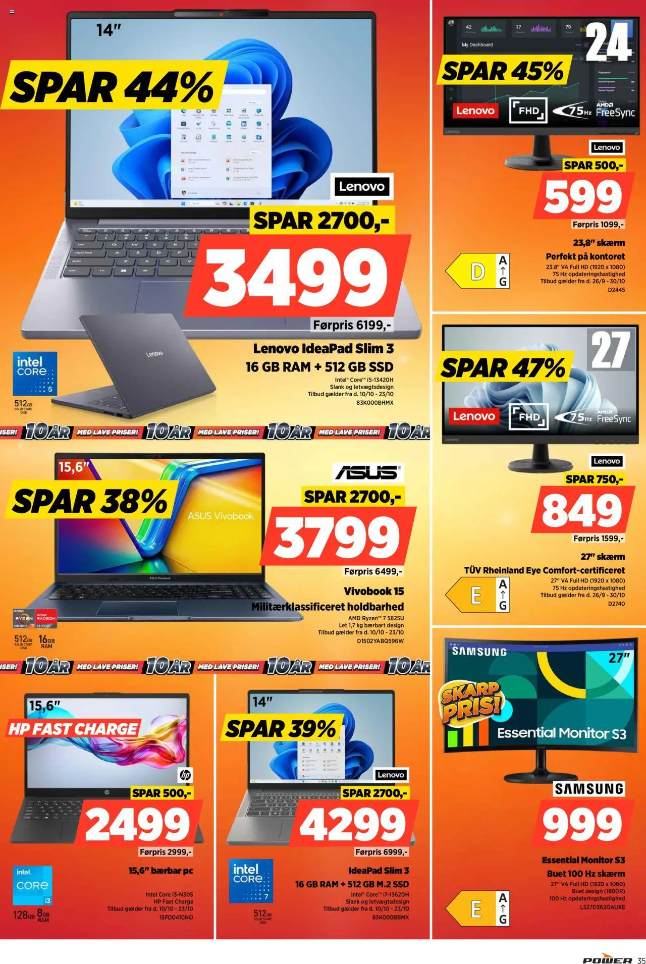 Power tilbudsavis – gyldig fra 17.10.2025 | Side: 35 | Produkter: RAM, Skærm, PC, SSD