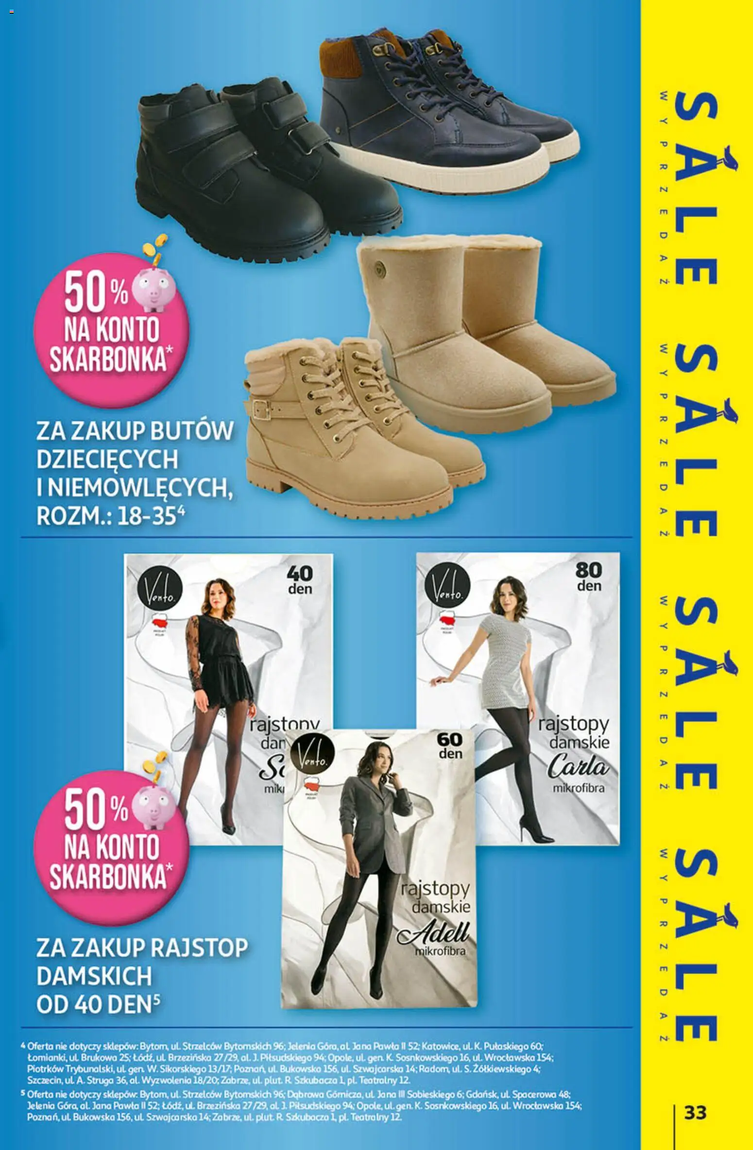 Auchan Gazetka - Wielkie Przeboje Cenowe Hipermarket od 02.01.2026 | Strona: 33 | Produkty: Rajstopy