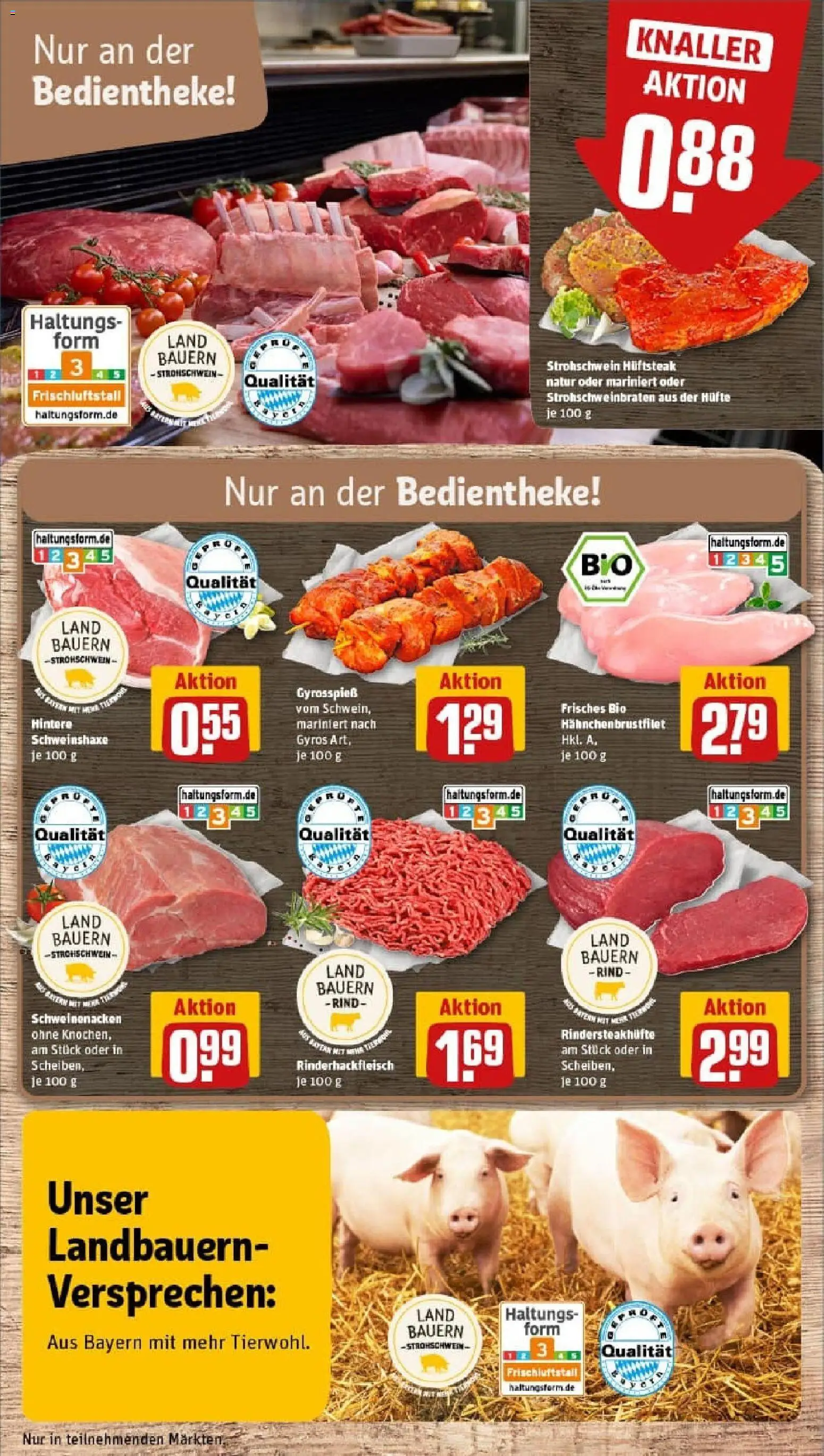 Rewe prospekt Roding	 – gültig ab 26.10.2025 | Seite: 12 | Produkte: Schweinenacken, Gyros, Steak