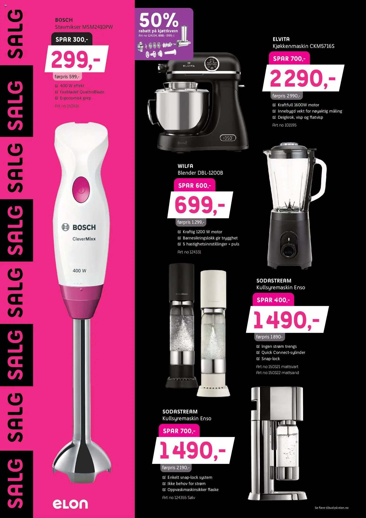 {H1} | Side: 2 | Produkter: Stavmikser, Kjøttkvern, Суміш дитяча, Kjøkkenmaskin