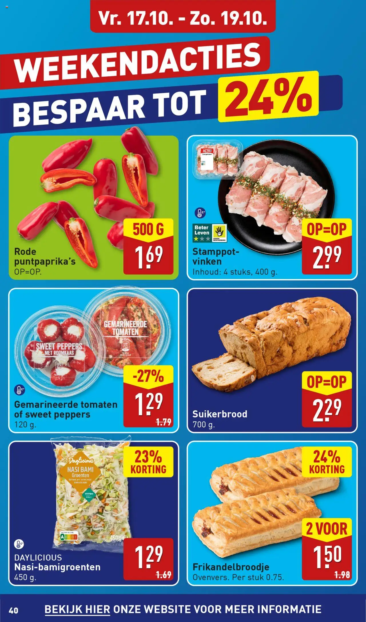 {H1} | Pagina: 40 | Producten: Tomaten, Roomkaas, Groenten