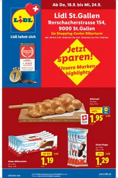 Lidl Aktionen St. Gallen ab 18.09.2025 gültig