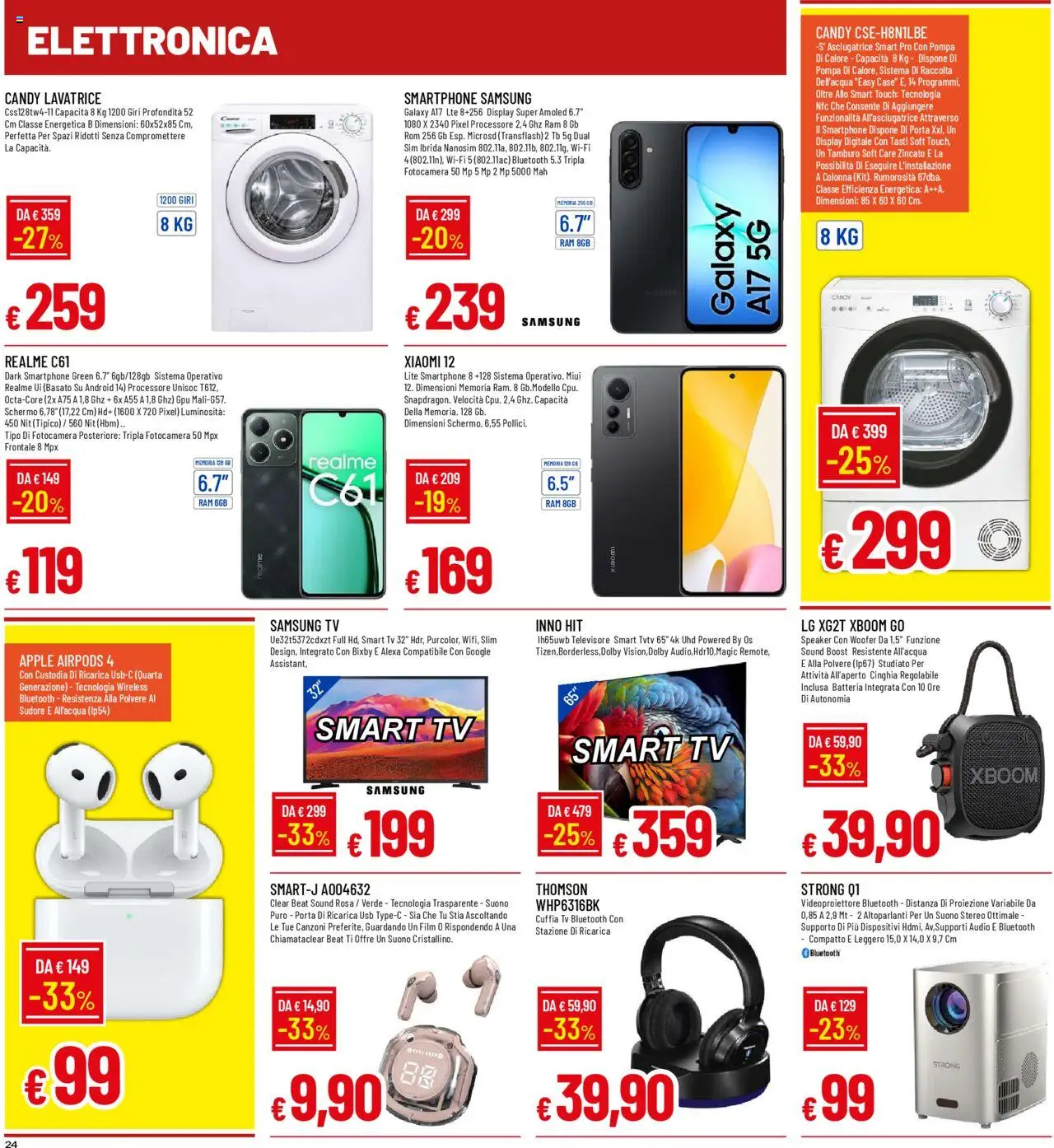 Volantino Galassia del 20.10.2025 | Pagina: 24 | Prodotti: Smartphone samsung, The, Airpods, Samsung