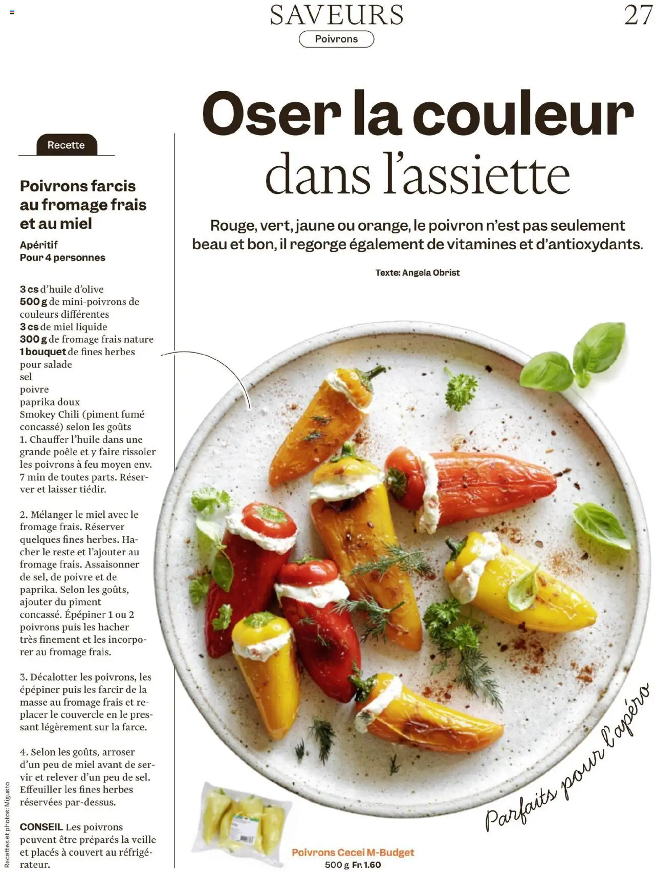 Migros Magazin FR – gültig ab 16.09.2025 | Seite: 27