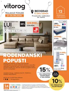 Vitorog proslavite rođendan sa nama - pregled Vitorog kataloga - važi od 21.08.2025