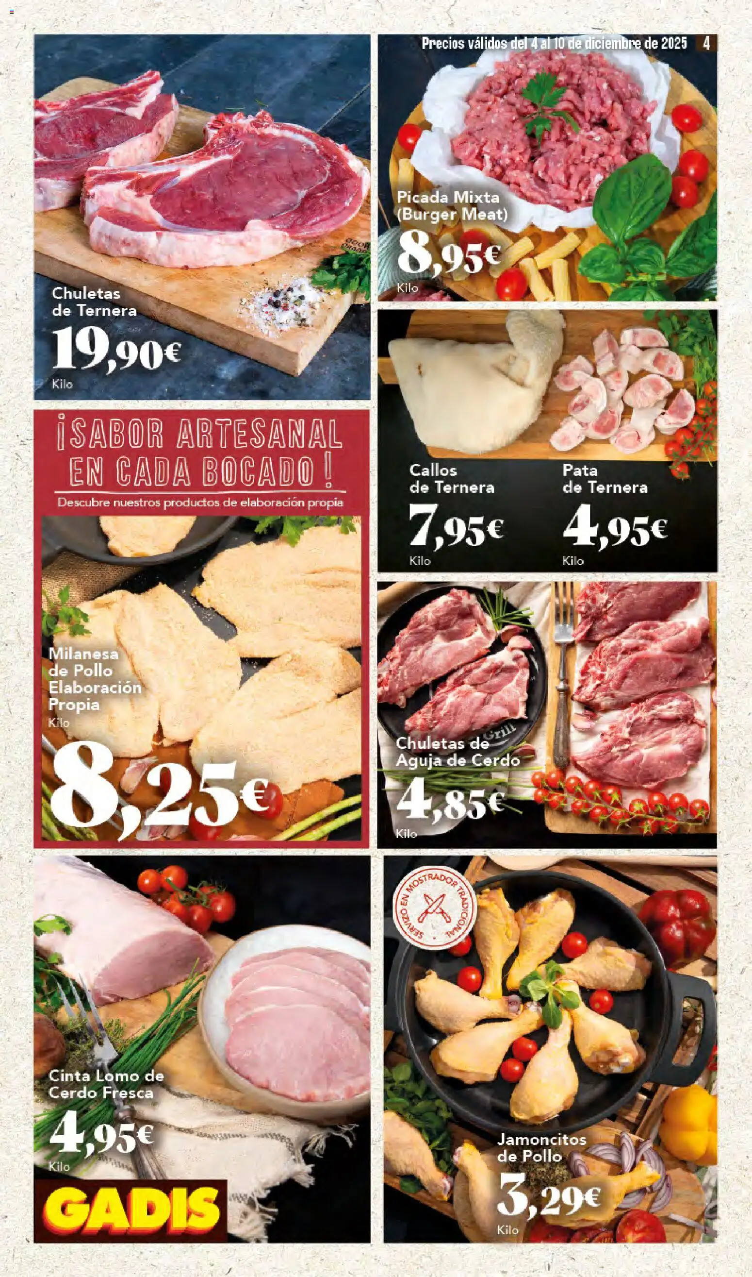 Gadis - folleto │ válido desde el 04.12.2025 | Página: 4 | Productos: Cerdo