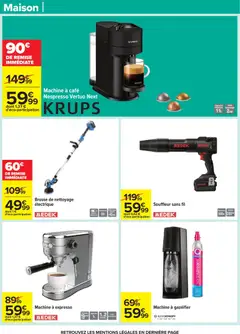 Carrefour - Prévisualisation de Carrefour Pâques pour tous les goûts valide à partir de 24.03.2026 | Page: 89 | Produits: Poids, Machine à café, Sodastream, Krups