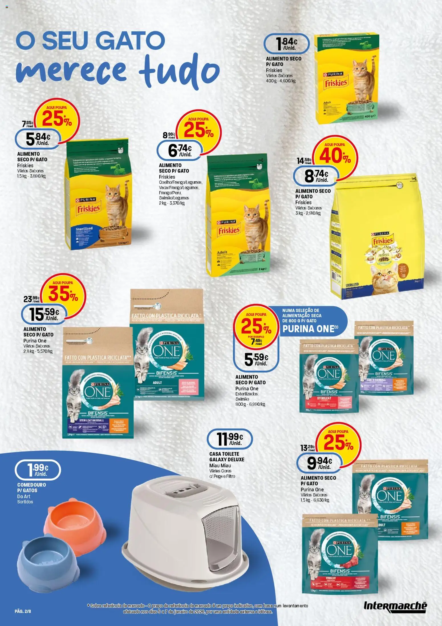 Intermarché Especial Animal Contact │ válido de 19.02.2026 | Página: 2 | Produtos: Purina one, Base, Salmão
