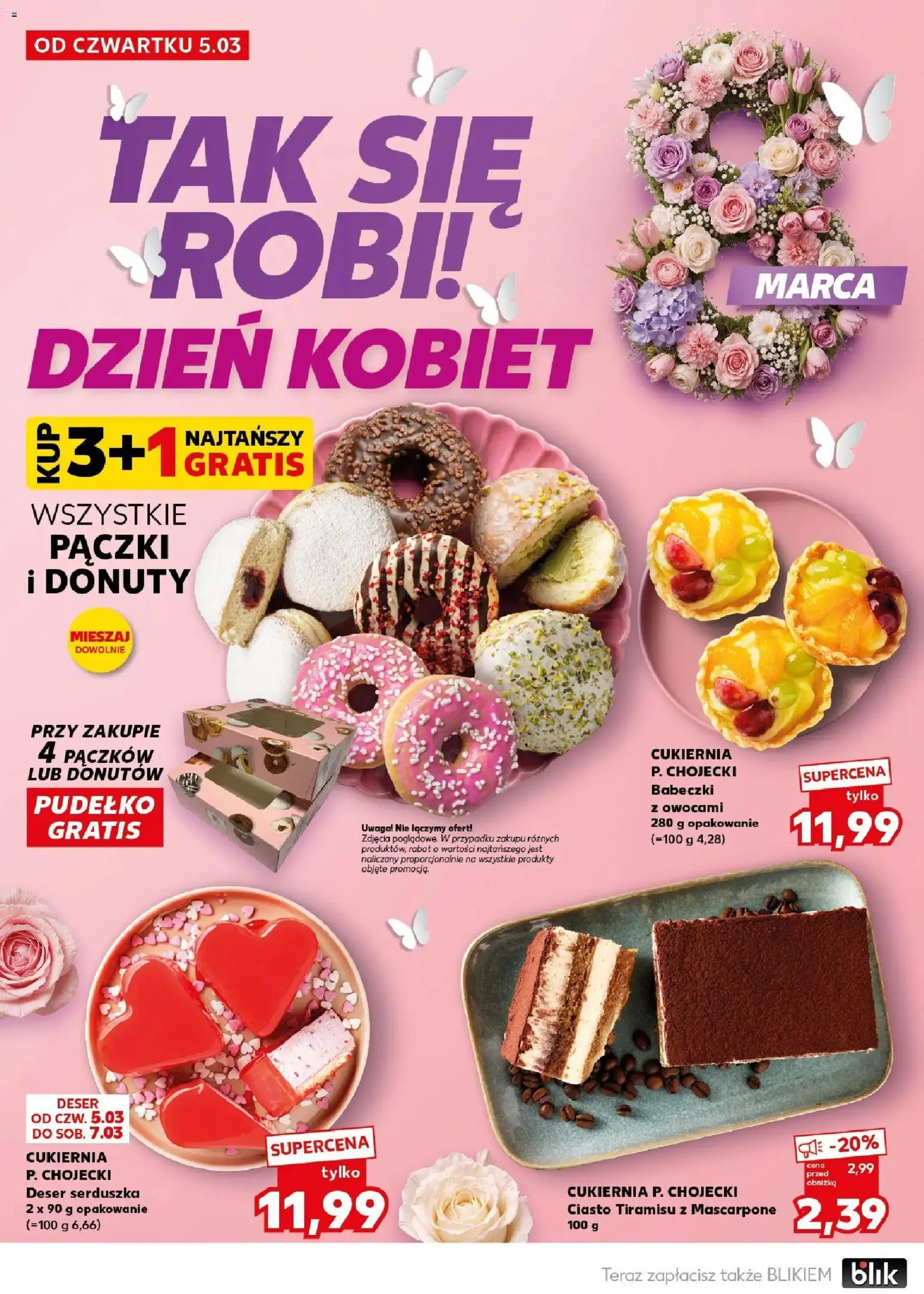 Kaufland gazetka - Mocny start od 09.03.2026 | Strona: 18 | Produkty: Ciasto, Pączki, Pudełko, Babeczki