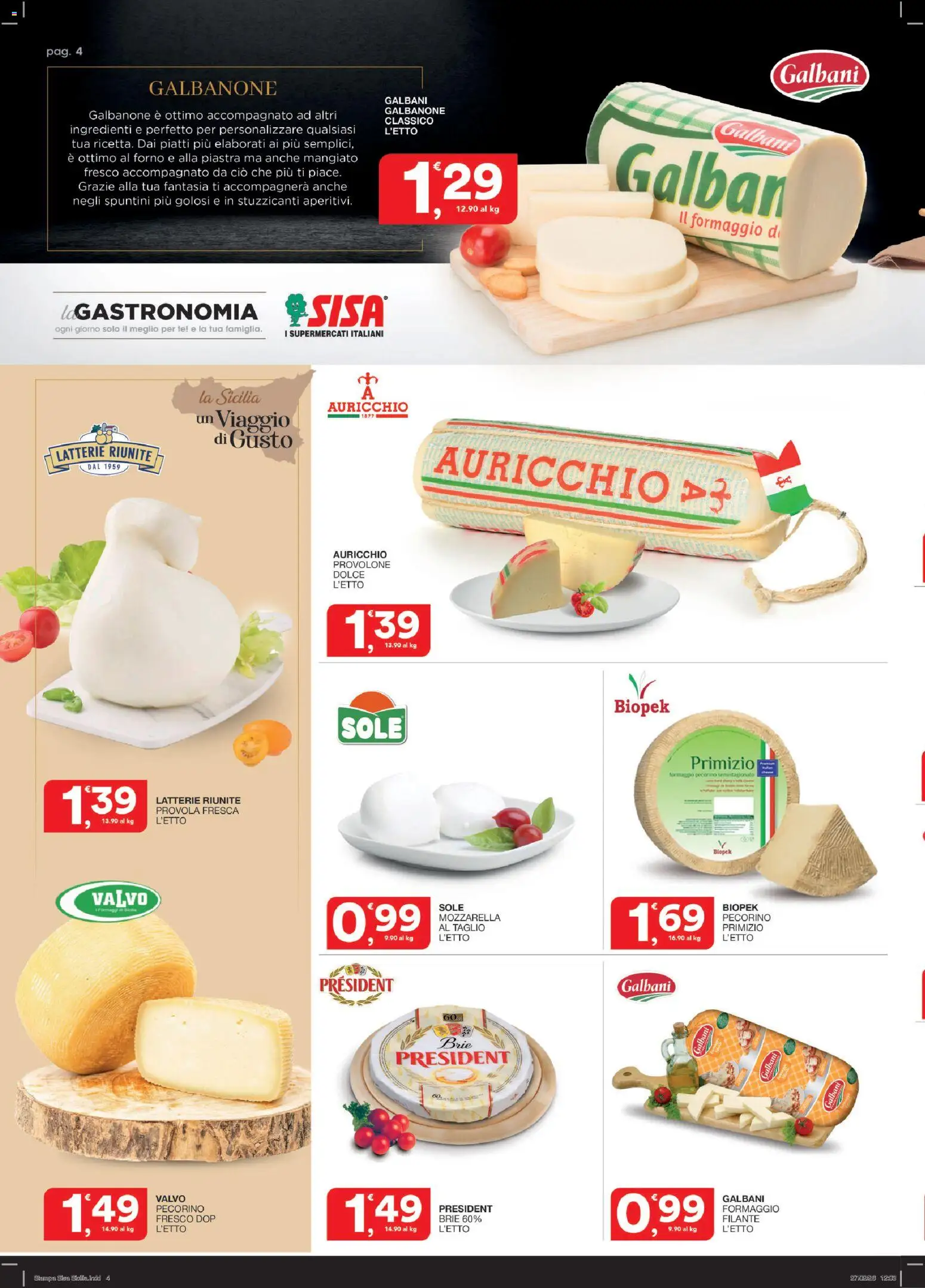 Volantino SISA del 12.03.2026 | Pagina: 4 | Prodotti: Tè, Mozzarella, Provola, Pecorino