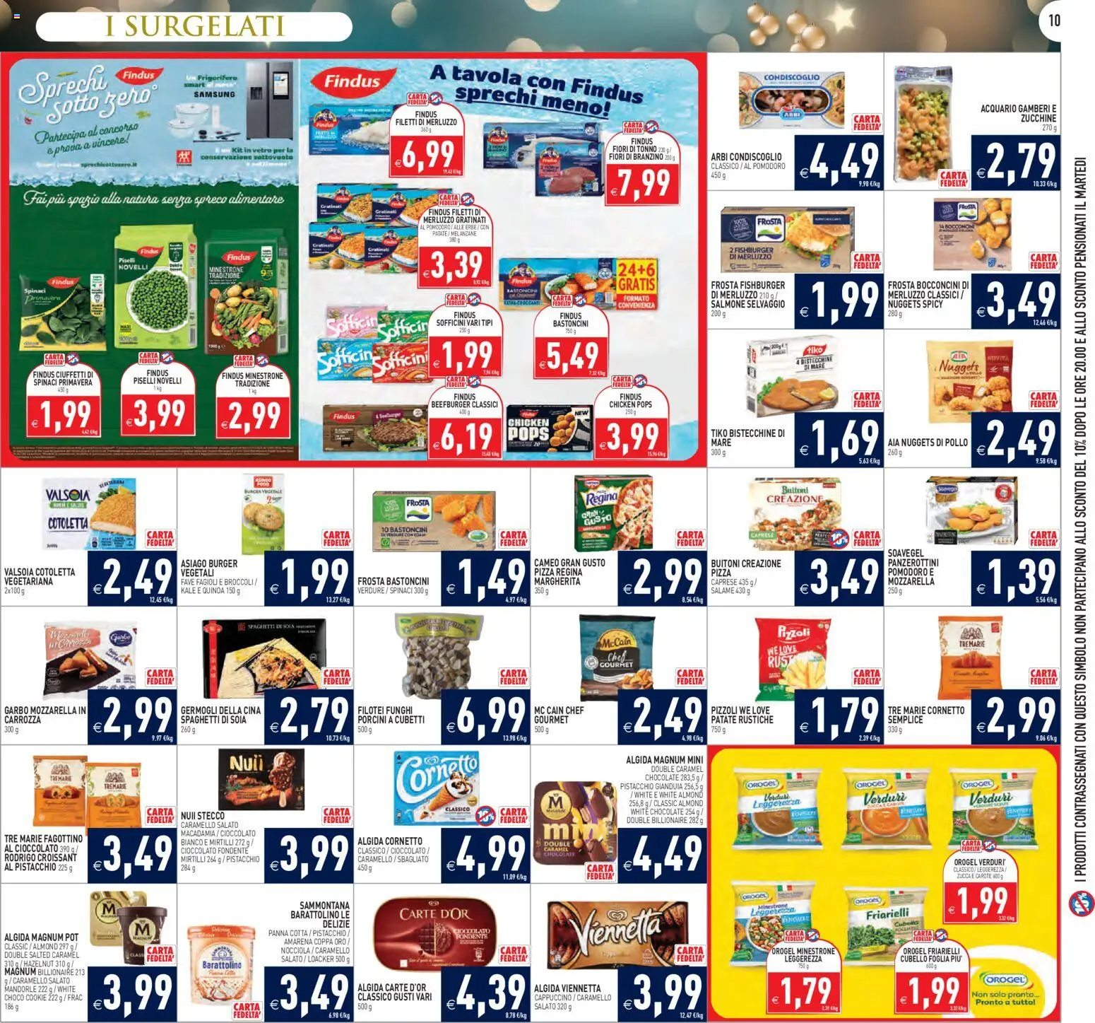 Volantino PIM Supermercati del 27.12.2025 | Pagina: 10 | Prodotti: Salmone, Pomodoro, Spinaci, Croissant