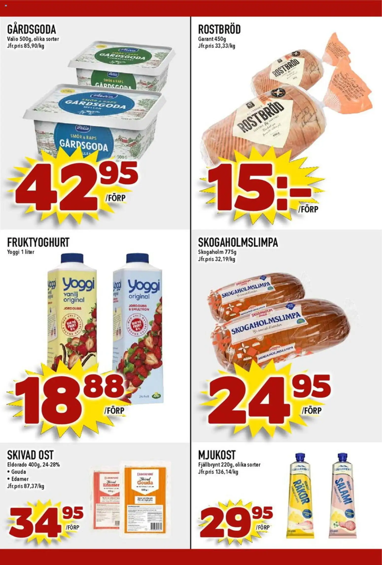Matdax reklamblad aktuell från 27.04.2026 | Sida: 19 | Produkter: Rostbröd, Räkor, Salami, Mjukost