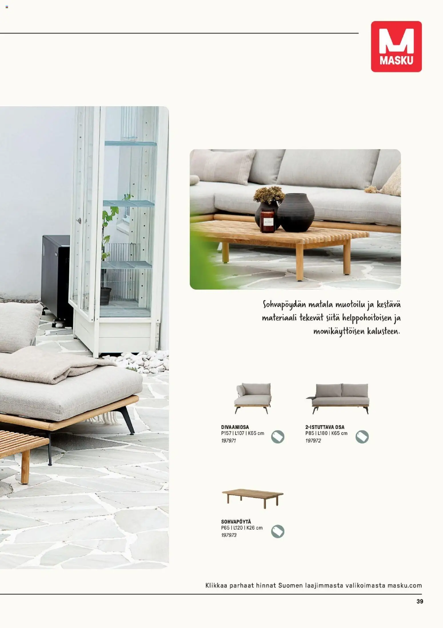 Masku tarjoukset – voimassa 09.03.2026 alkaen | Sivu: 39 | Tuotteet: Sohvapöytä