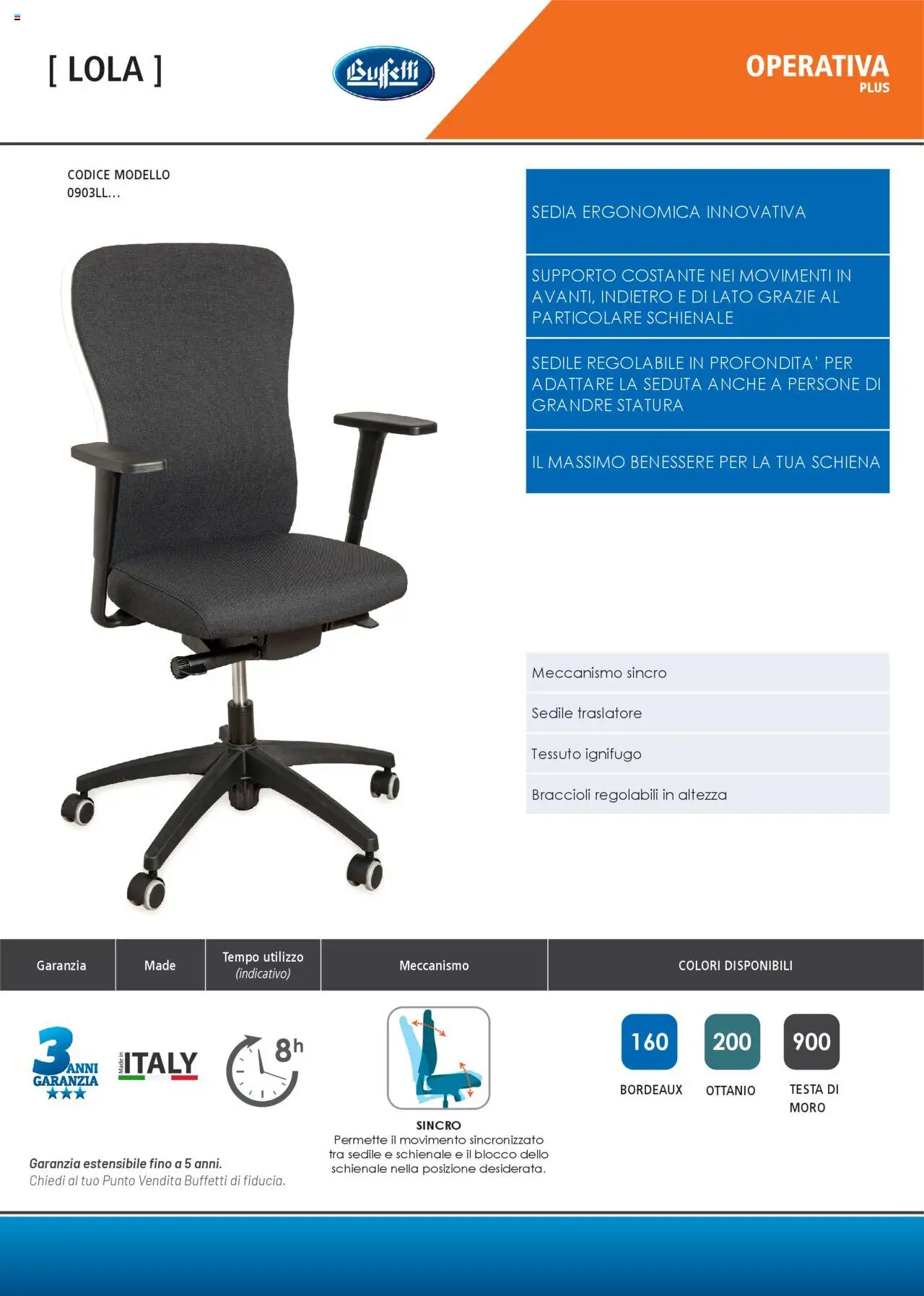 Volantino Buffetti del 28.06.2025 | Pagina: 129 | Prodotti: Braccioli, Sedia