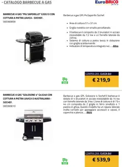 Volantino Eurobrico del 23.07.2025 | Pagina: 3 | Prodotti: Ripiano, Barbecue, Barbecue a gas, Fornello