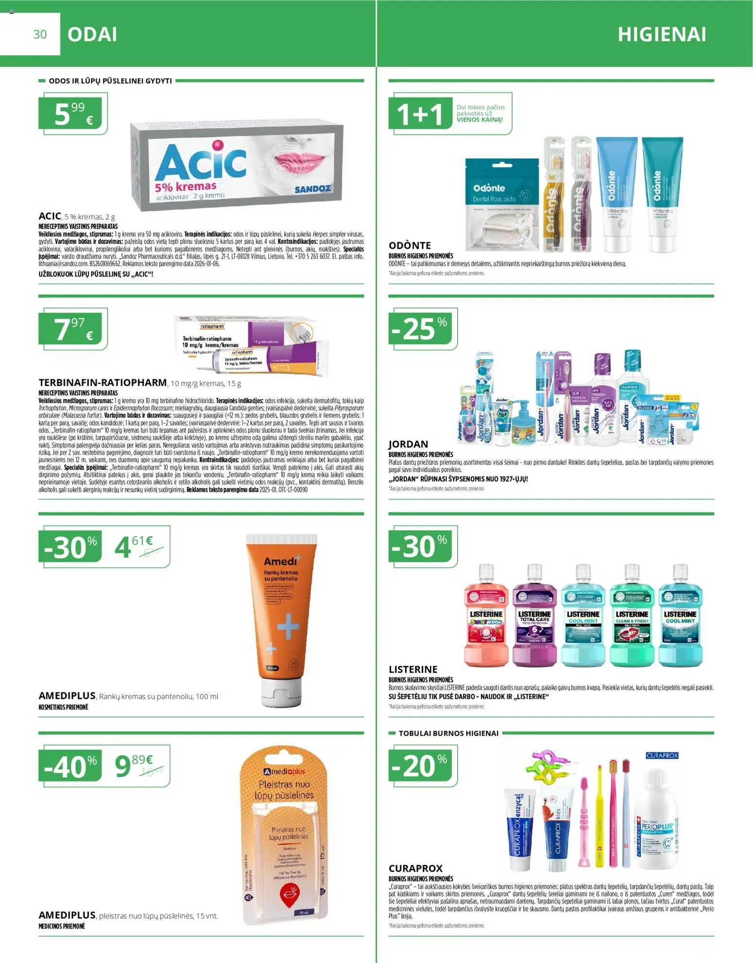 Norfa vaistinė akcijos nuo 01.02.2026 | Puslapis: 30 | Prekių: Šepetėlis, Kremas