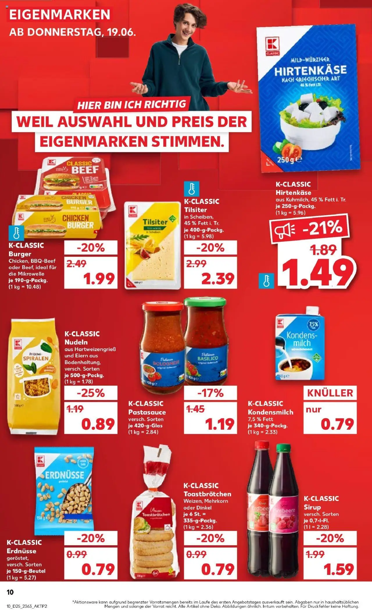 Kaufland prospekt Bersenbrück	 - gültig ab dem 22.06.2025 | Seite: 23 | Produkte: Erdnüsse, Feta, Toast, Sirup