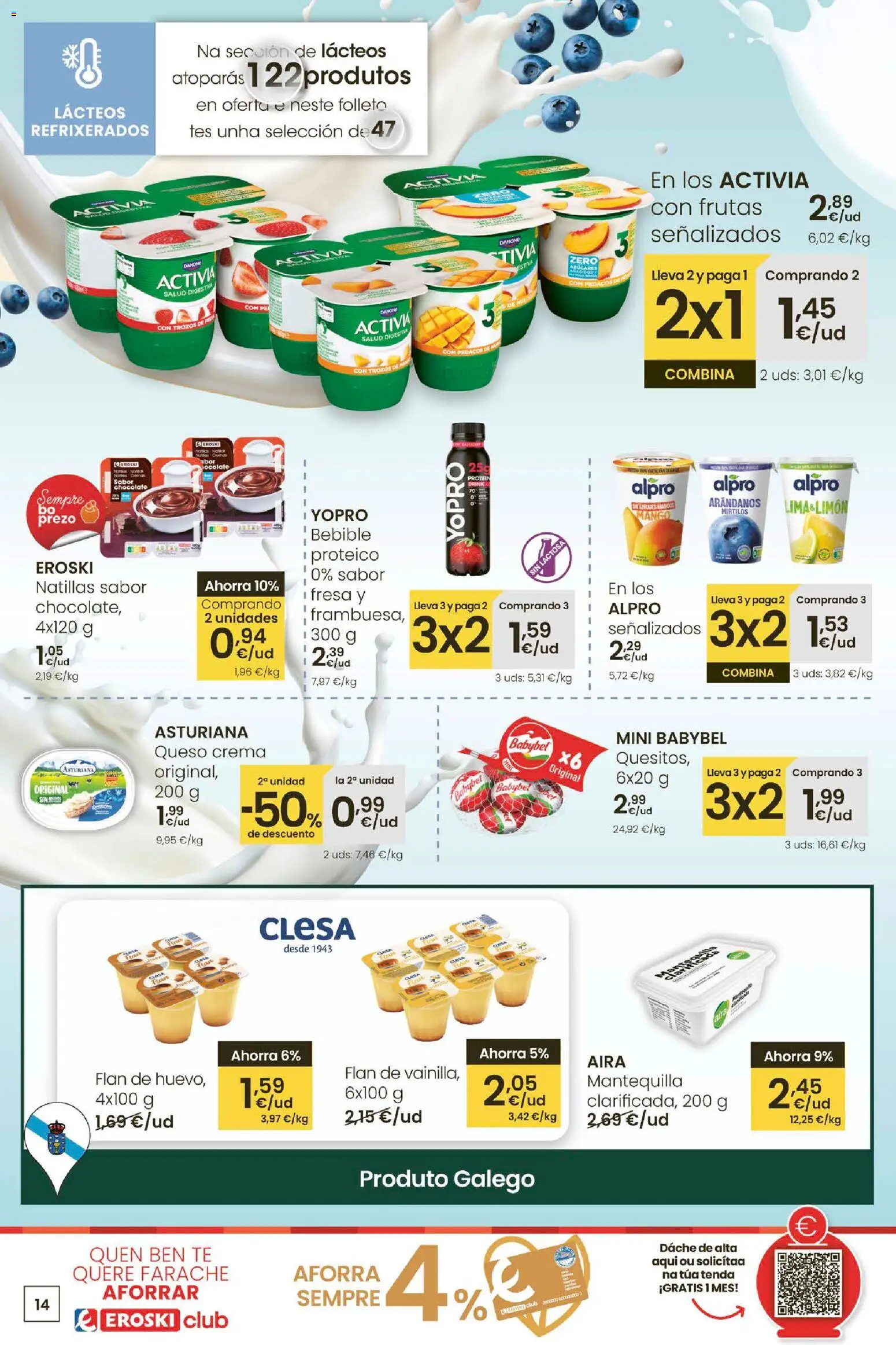 Eroski - Oferta 3x2 │ válido desde el 30.10.2025 | Página: 14 | Productos: Lima, Crema, Té, Ρούτερ