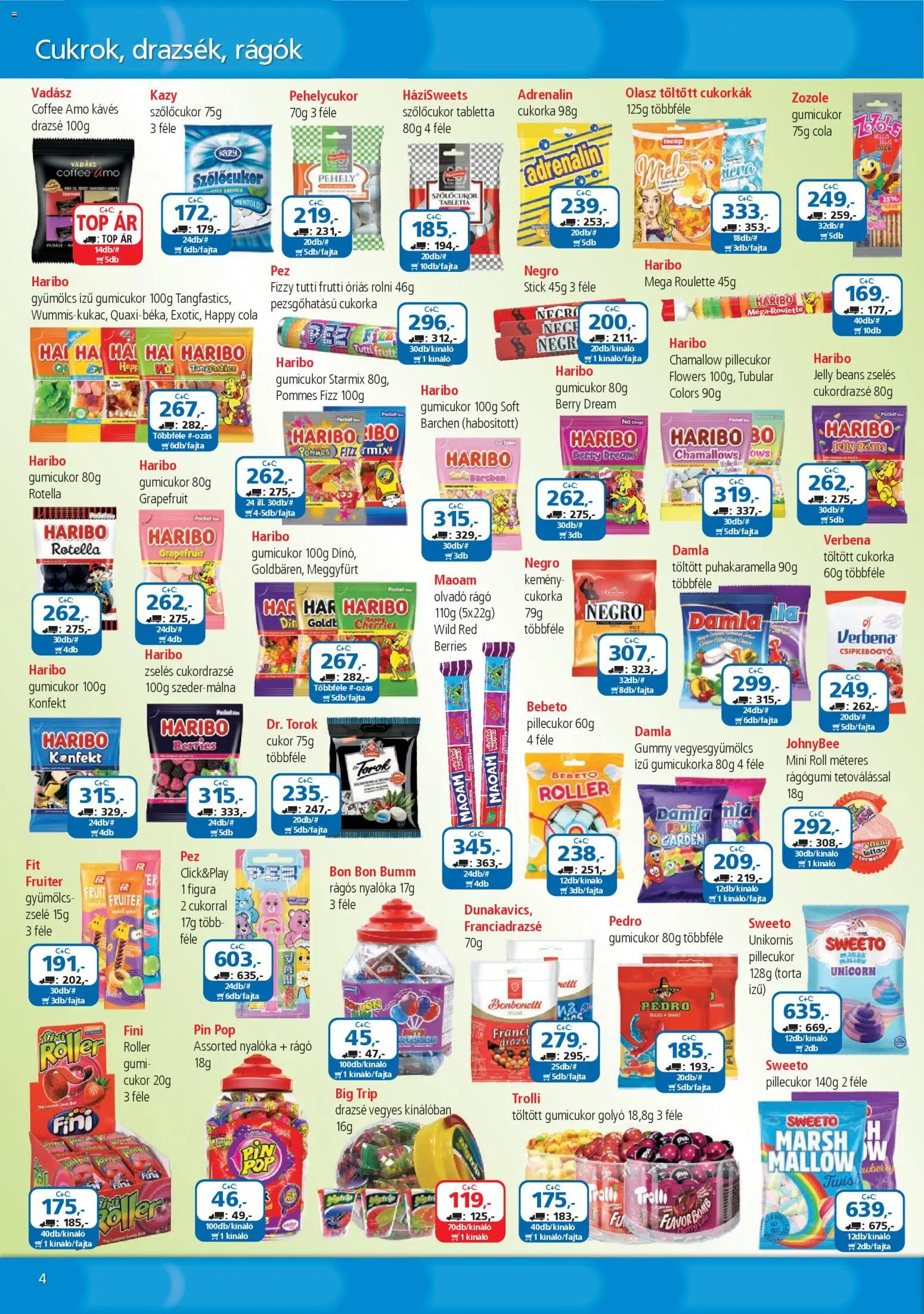 ÁRKLUB akciós ujság - amely érvényes a következő dátumtól: 01.04.2026 | Oldal: 4 | Termékek: Torta, Drazsé, Pehely, Grapefruit