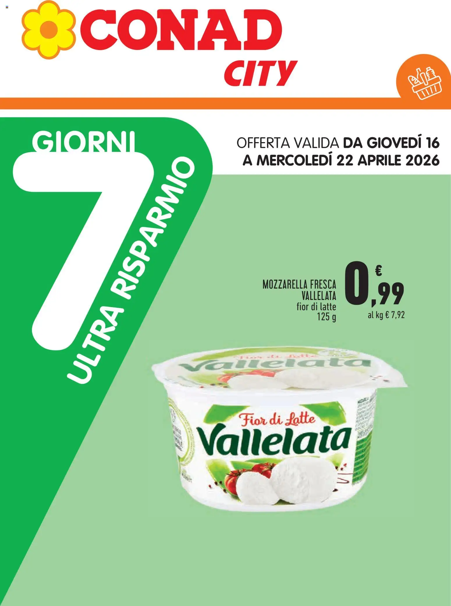 Volantino Conad del 08.04.2026 | Pagina: 17 | Prodotti: Mozzarella, Latte