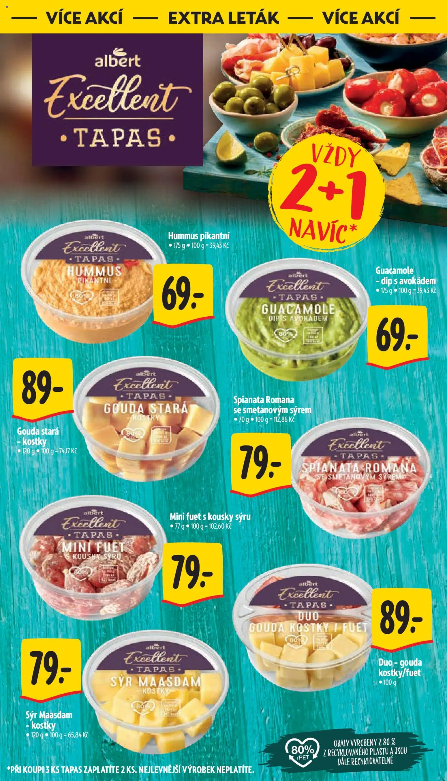 Albert leták - Supermarket od 25.03.2026 | Strana: 41 | Produkty: Tapas, Gouda, Kostky, Guacamole