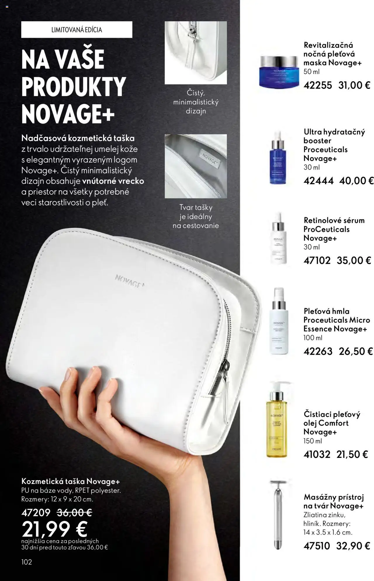 Nové Oriflame akcie – leták je platný od 01.10.2025 | Strana: 102 | Produkty: Masážny prístroj, Olej, Maska, Taška