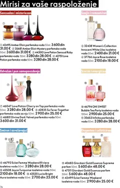 Oriflame katalog Januar 2026 - pregled Oriflame kataloga - važi od 31.12.2025 | Strana: 76 | Proizvode: Parfem, Toaletna voda, So, Voda