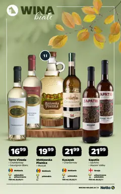 Pogląd oferty "Netto gazetka - Wina" - ważna od 10.11.2025 | Strona: 9 | Produkty: Alazani Valley, Chardonnay