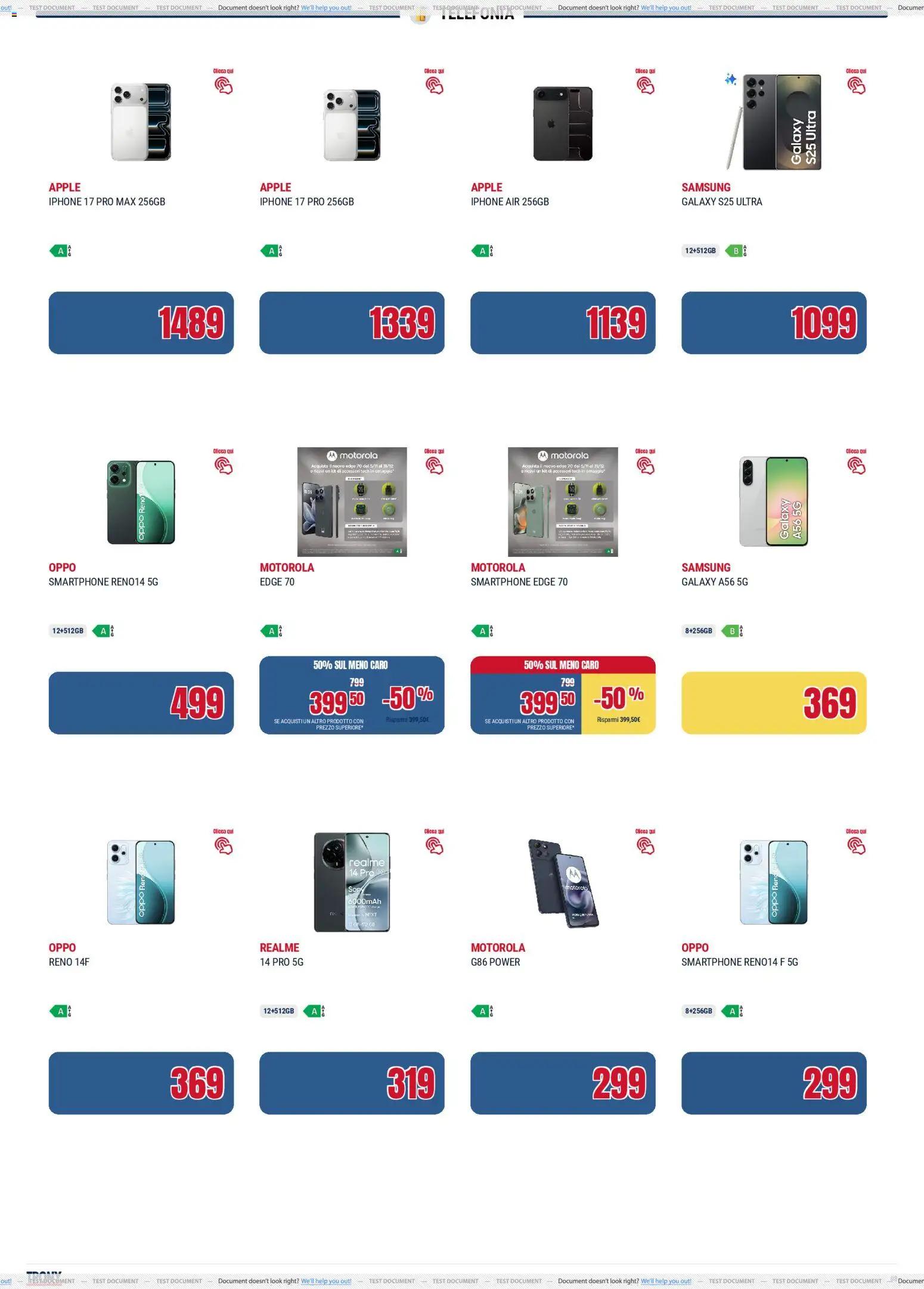 Volantino Trony del 04.12.2025 | Pagina: 8 | Prodotti: Iphone, Smartphone, Samsung