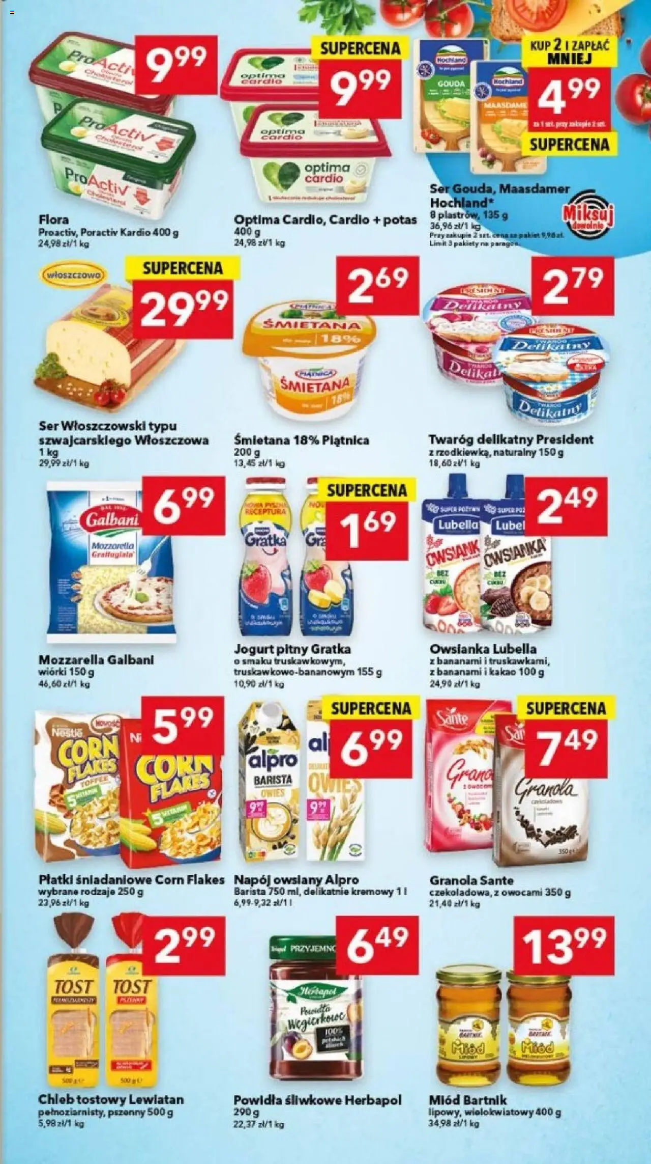Lewiatan gazetka - Bydgoszcz od 11.09.2025 | Strona: 3 | Produkty: Alpro, Chleb, Mozzarella, Corn Flakes