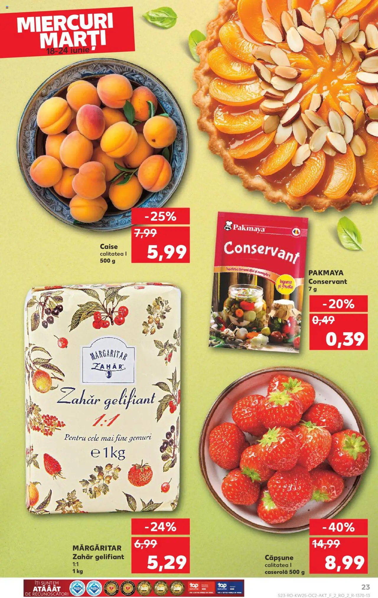 Kaufland RO akciós ujság - amely érvényes a következő dátumtól: 18.06.2025 | Oldal: 23
