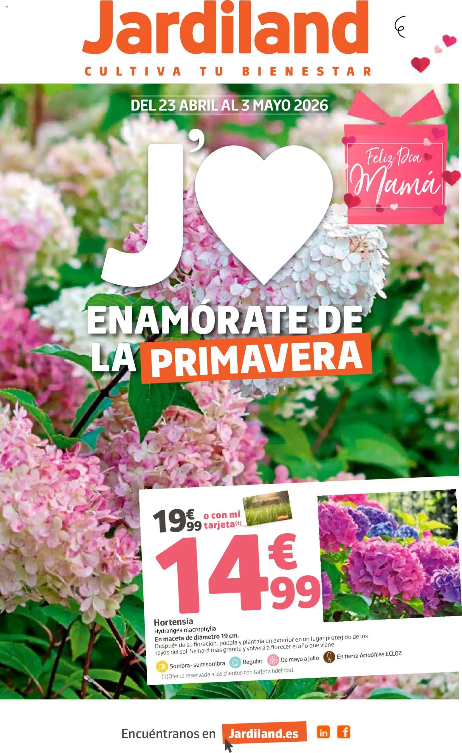 Jardiland folleto │ válido desde el 23.04.2026 | Página: 1 | Productos: Sombra, Maceta