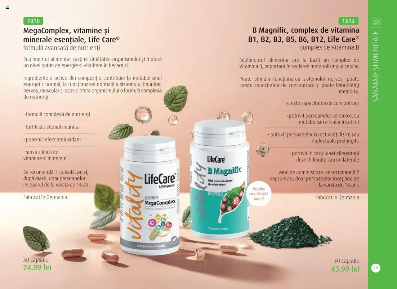 Life Care catalog - Aprilie/Octombrie – valabil de la 01.04.2025 | Pagină: 41