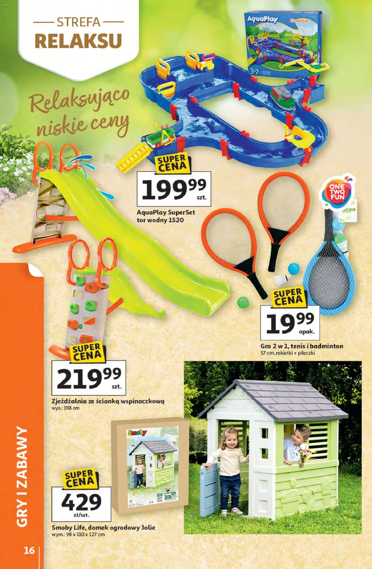 Auchan gazetka - Strefa Relaksu Hipermarket od 09.04.2026 | Strona: 16 | Produkty: Gra, Gry