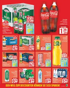 Coca-Cola, versch. Sorten, teilw. koffeinhaltig, + 0,25 Pfand 1l = 0,65, n. G.= 2,19 2l PET-DPG-Flasche ab 26.01.2026 gültig | Seite: 13