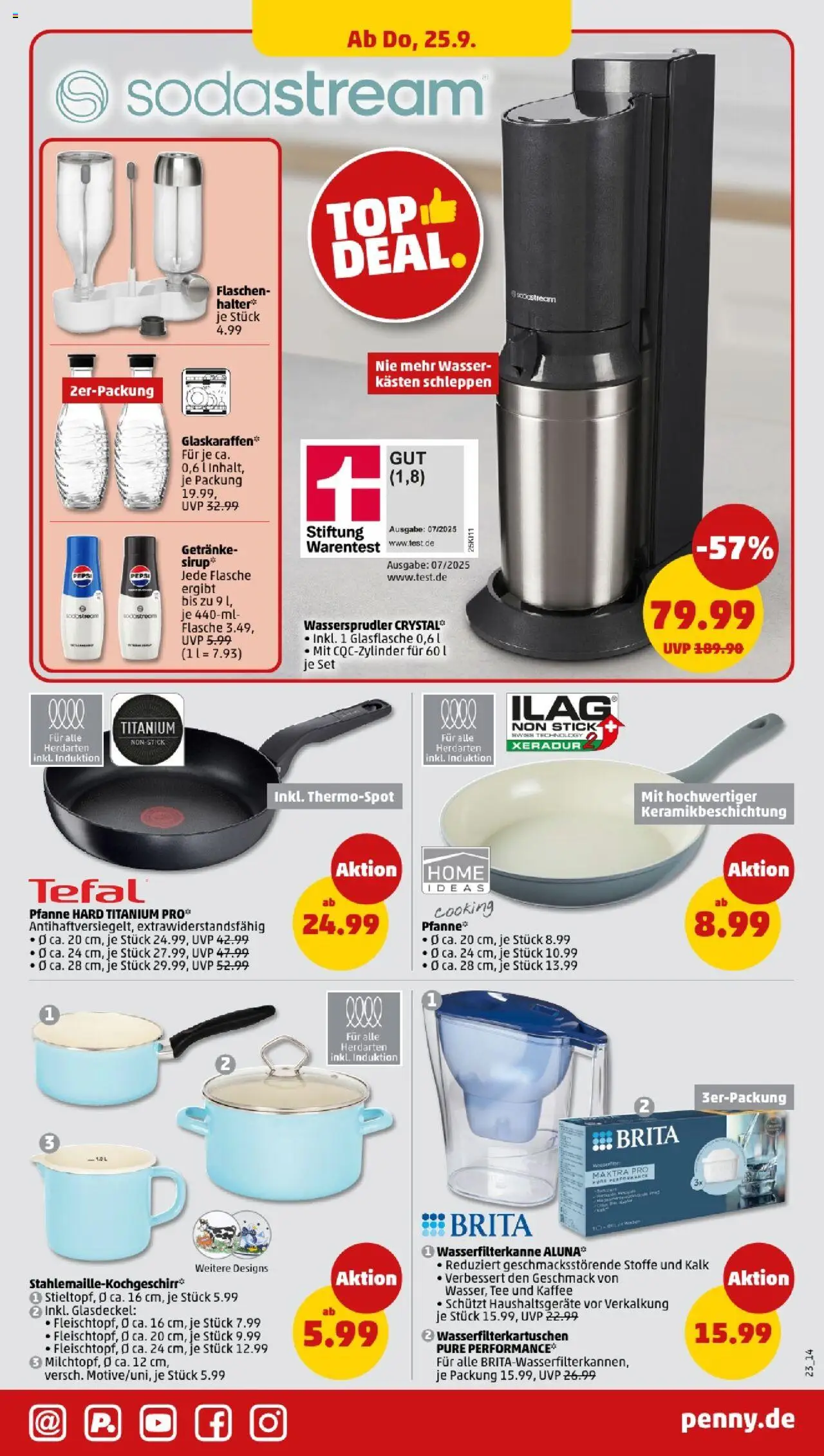 Penny - Baden-Württemberg – gültig ab 22.09.2025 | Seite: 25 | Produkte: Kaffee, Wasser, Tee, Sodastream