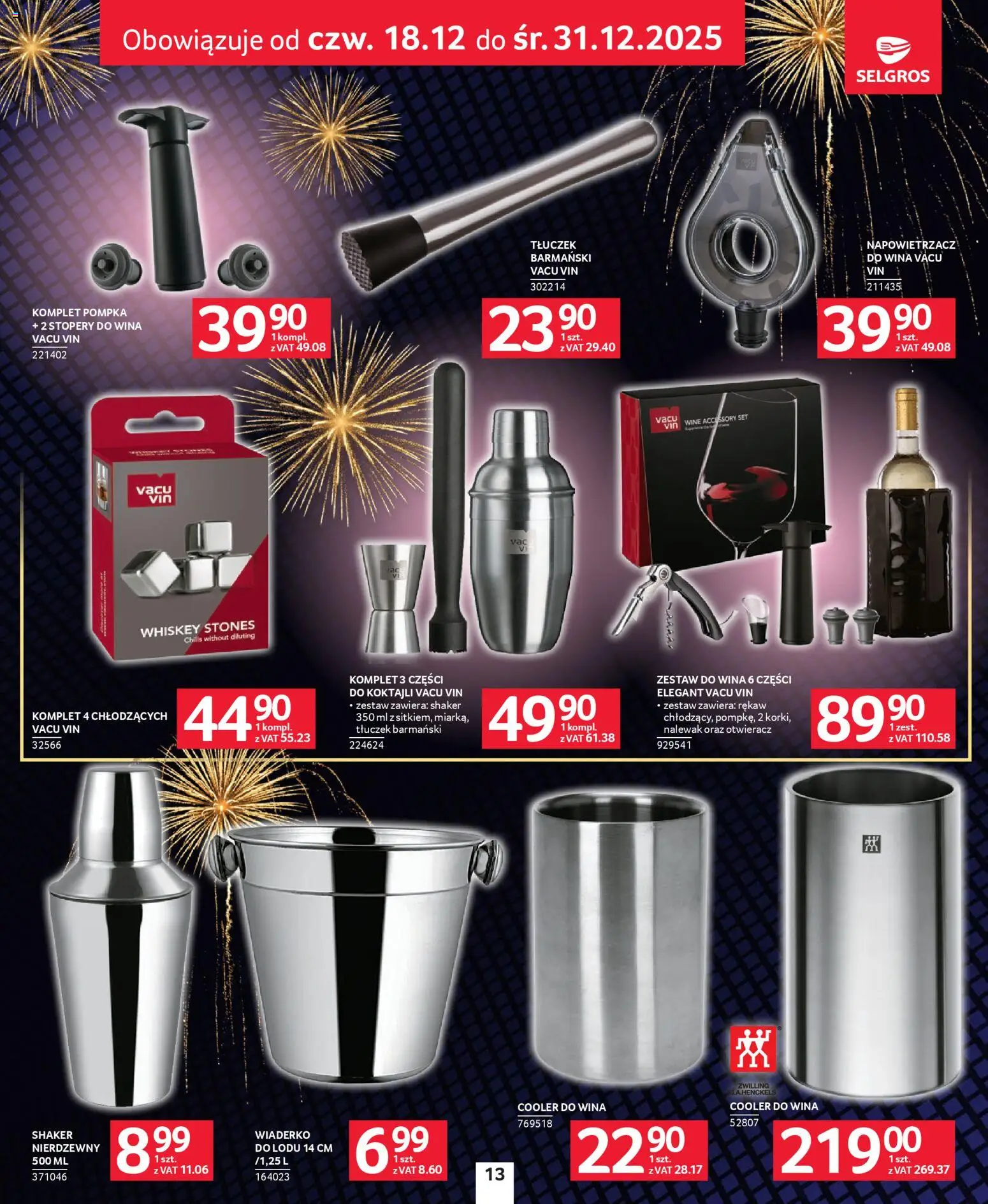 Selgros cash&carry Gazetka - Sylwester Pełen Emocji od 27.12.2025 | Strona: 13