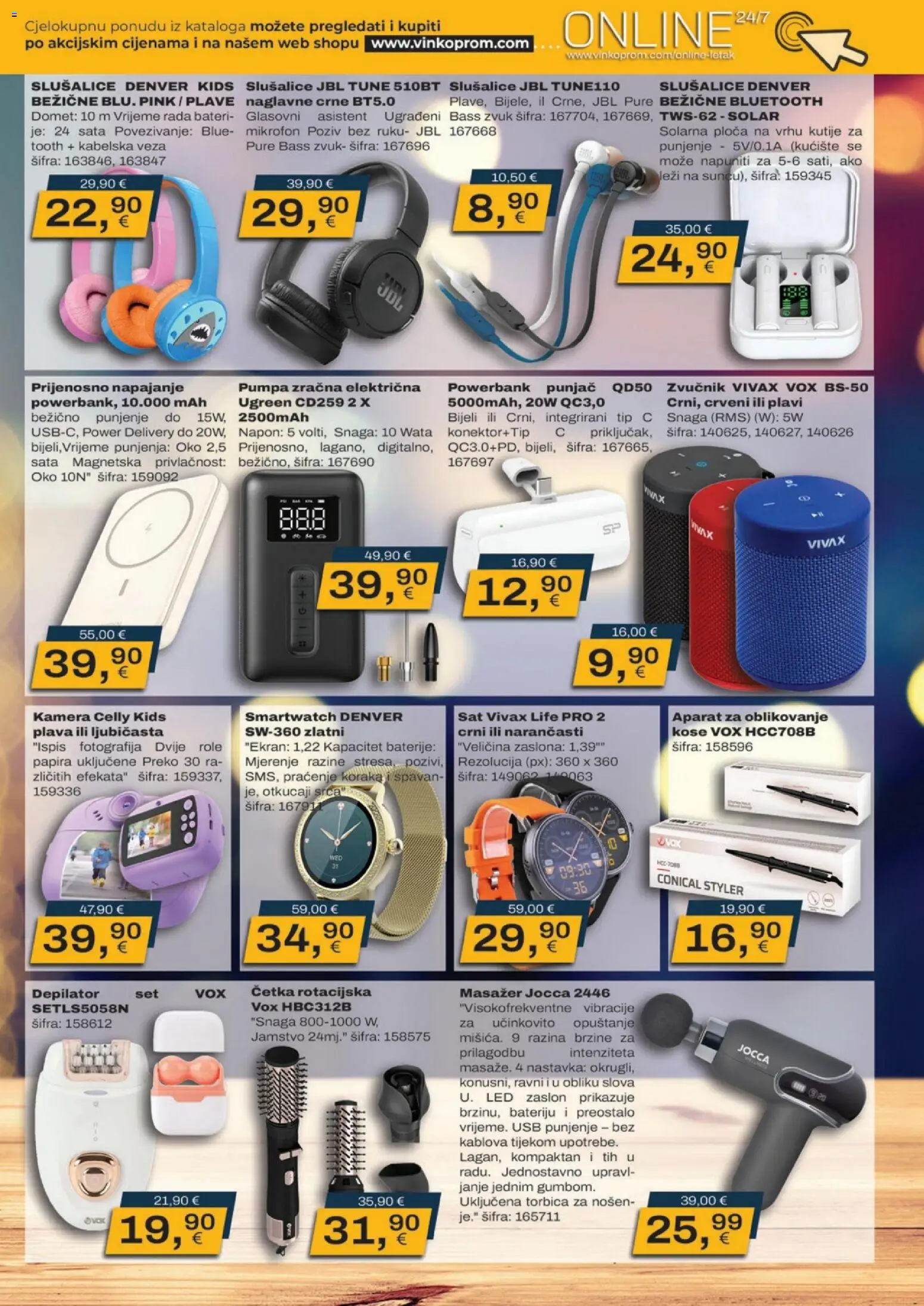 Vinkoprom katalog | vrijedi od 24.11.2025 | Stranica: 11 | Proizvodi: Četka, Baterije, Sat, Slušalice