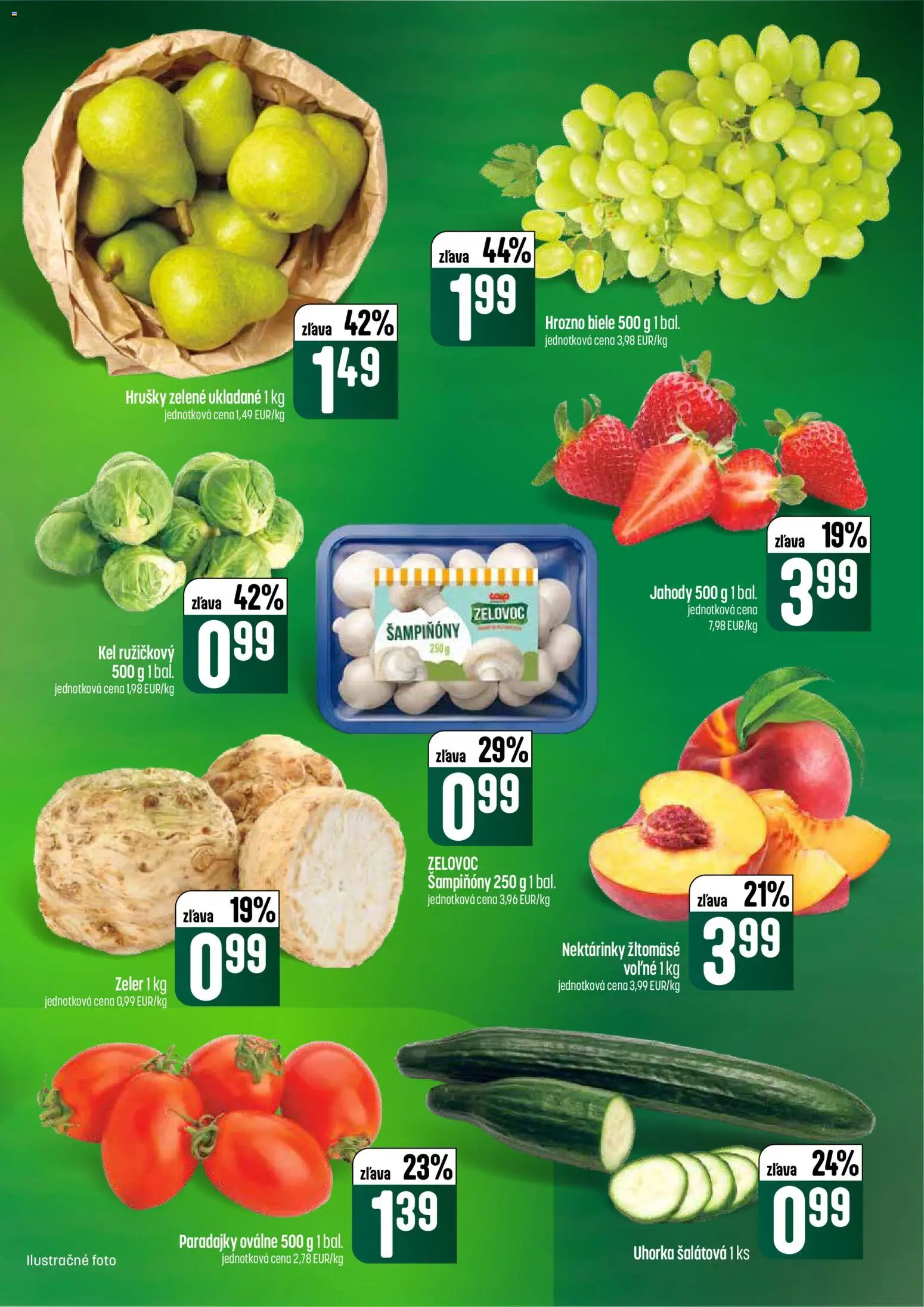 Nové COOP Jednota akcie – leták je platný od 26.02.2026 | Strana: 13 | Produkty: Kel, Paradajky, Hrušky, Hrozno