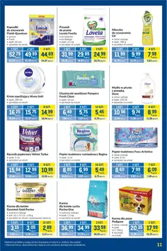 Pogląd oferty "Makro Gazetka - Kupujesz więcej płacisz mniej" - ważna od 28.10.2025 | Strona: 11 | Produkty: Karma dla kotów, Krem, Finish, Ręcznik papierowy