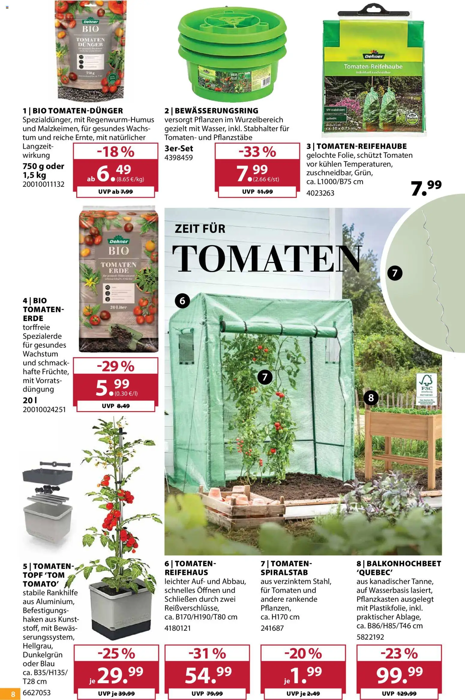 Dehner Prospekt 	 – gültig ab 22.04.2026 | Seite: 8 | Produkte: Tomaten