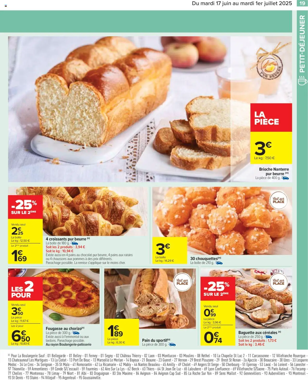  | Page: 21 | Produits: Beurre, Pain, Chocolat, Pommes