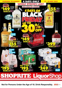 Shoprite specials catalogue – valid from 27.11.2025 | Page: 1 | Products: Data, Case, Beer, Gin