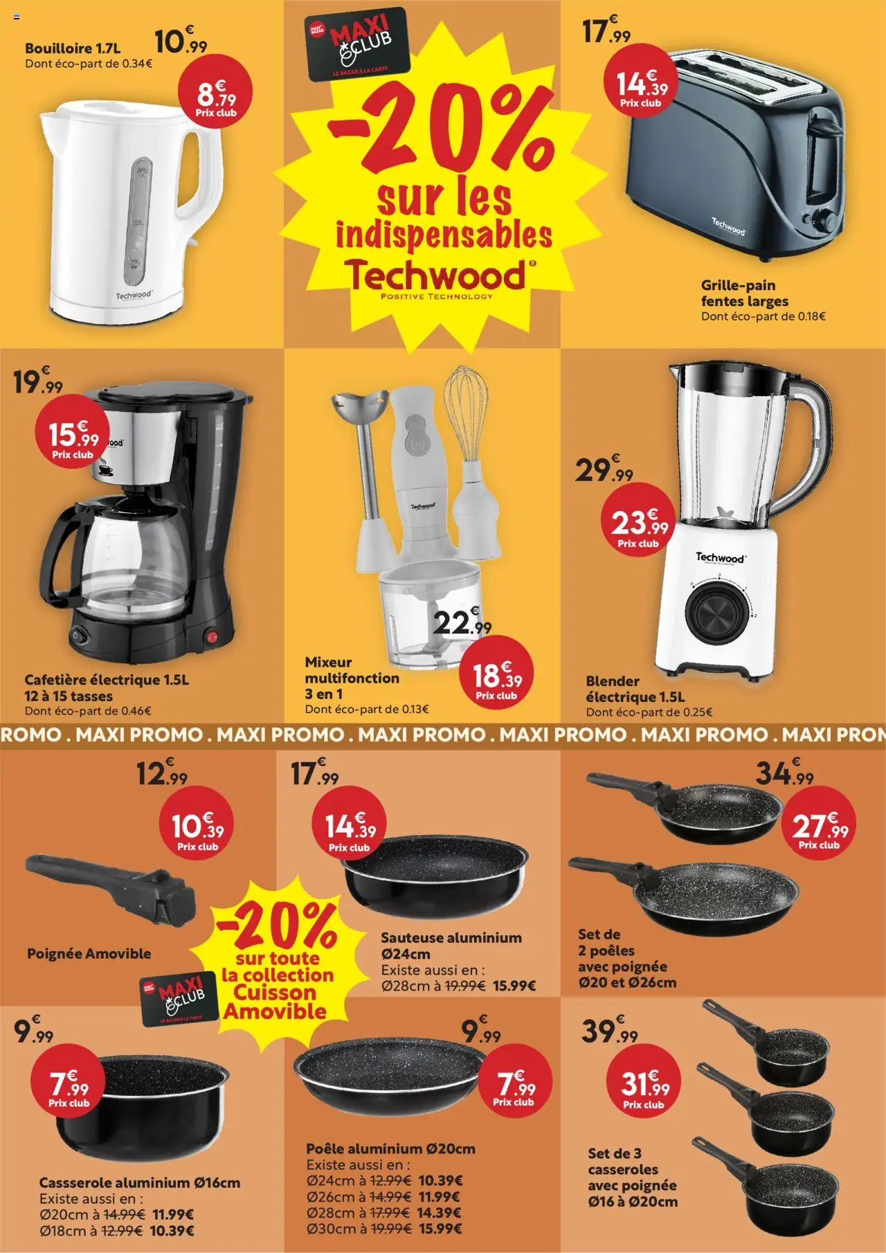  | Page: 7 | Produits: Mixeur, Poêle, Bouilloire, Tasses