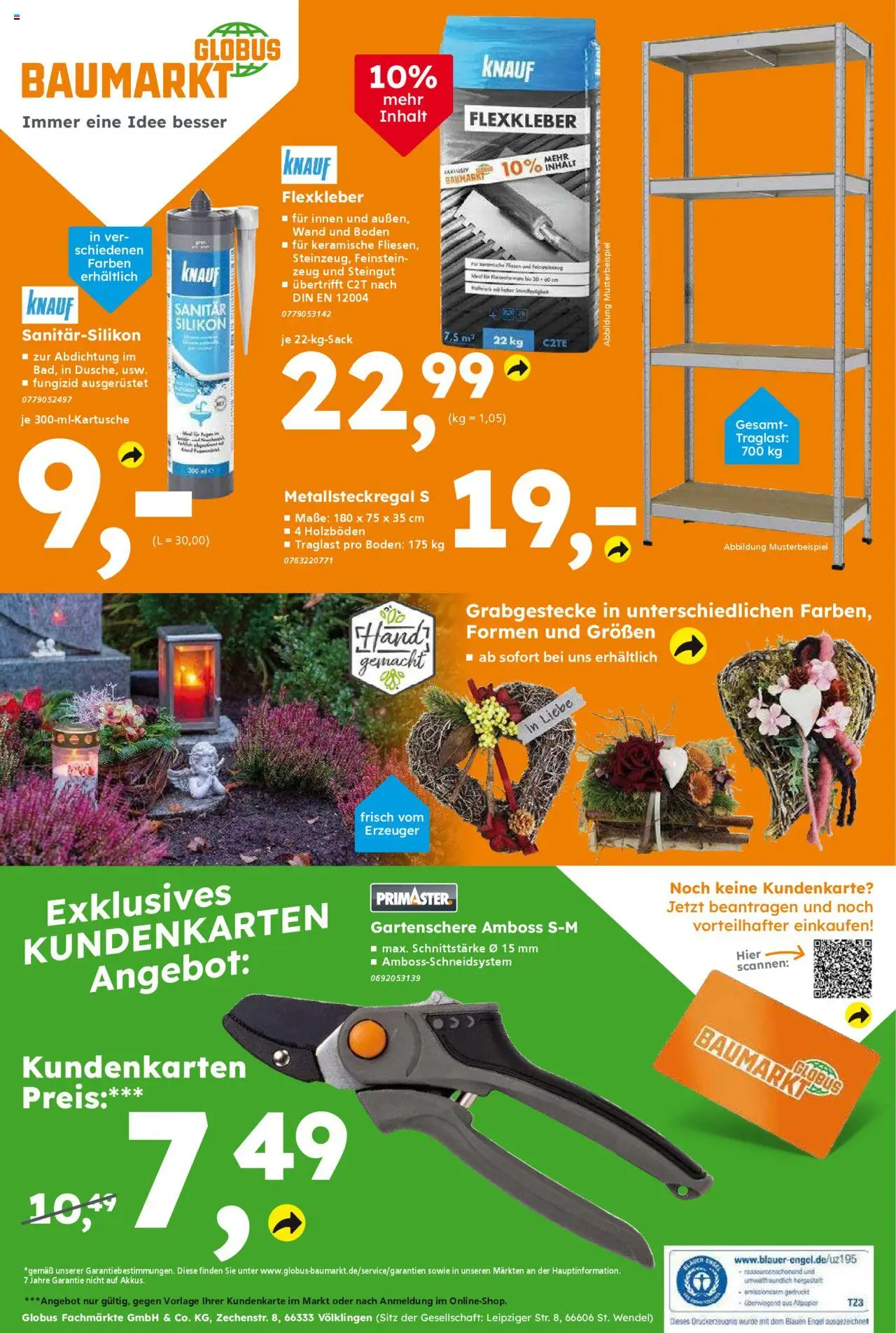 Globus Baumarkt prospekt Weinstadt-Endersbach	 – gültig ab 13.10.2025 | Seite: 12