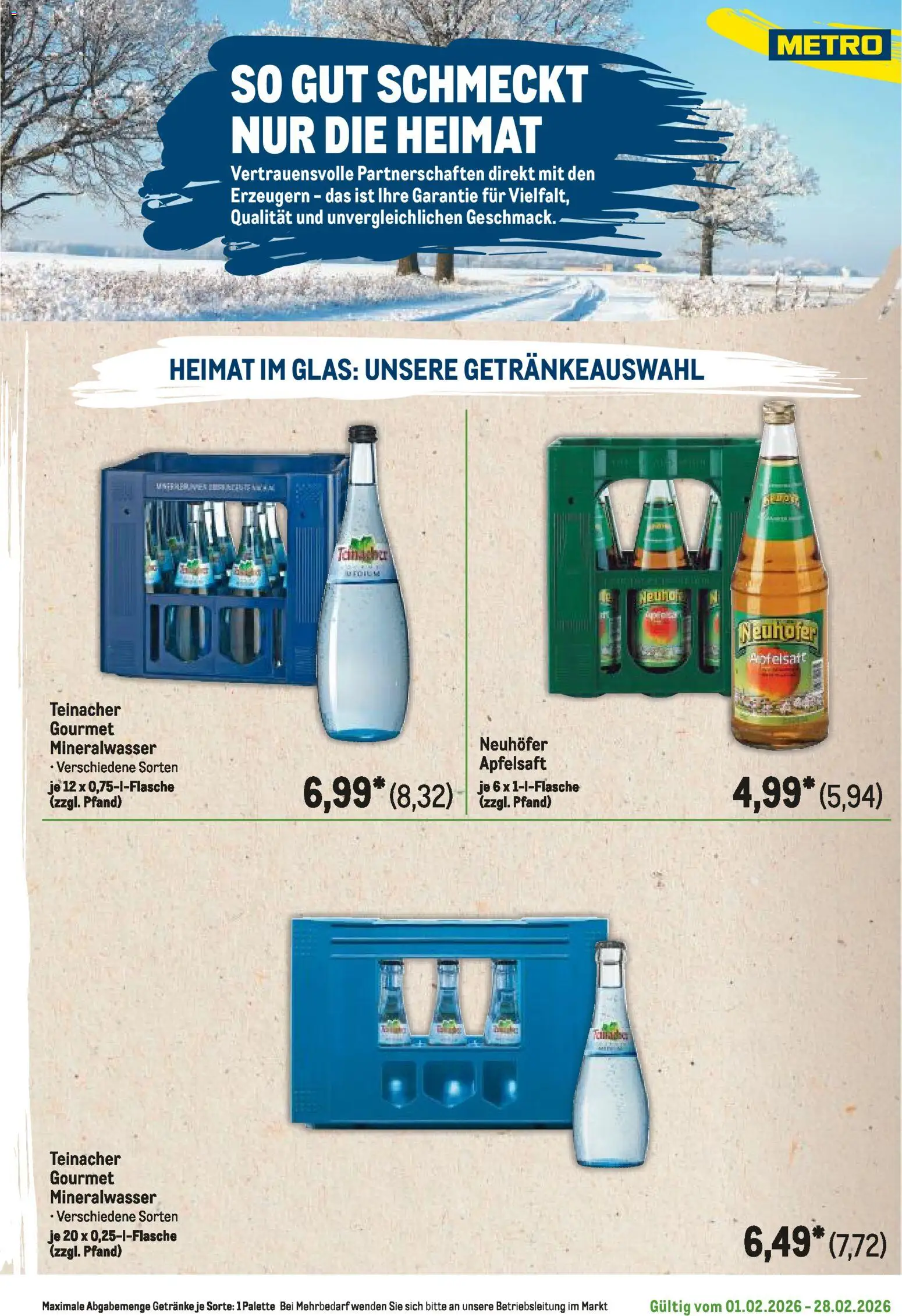 Metro Regionaler Flyer – gültig ab 01.02.2026 | Seite: 89 | Produkte: Apfelsaft, Mineralwasser