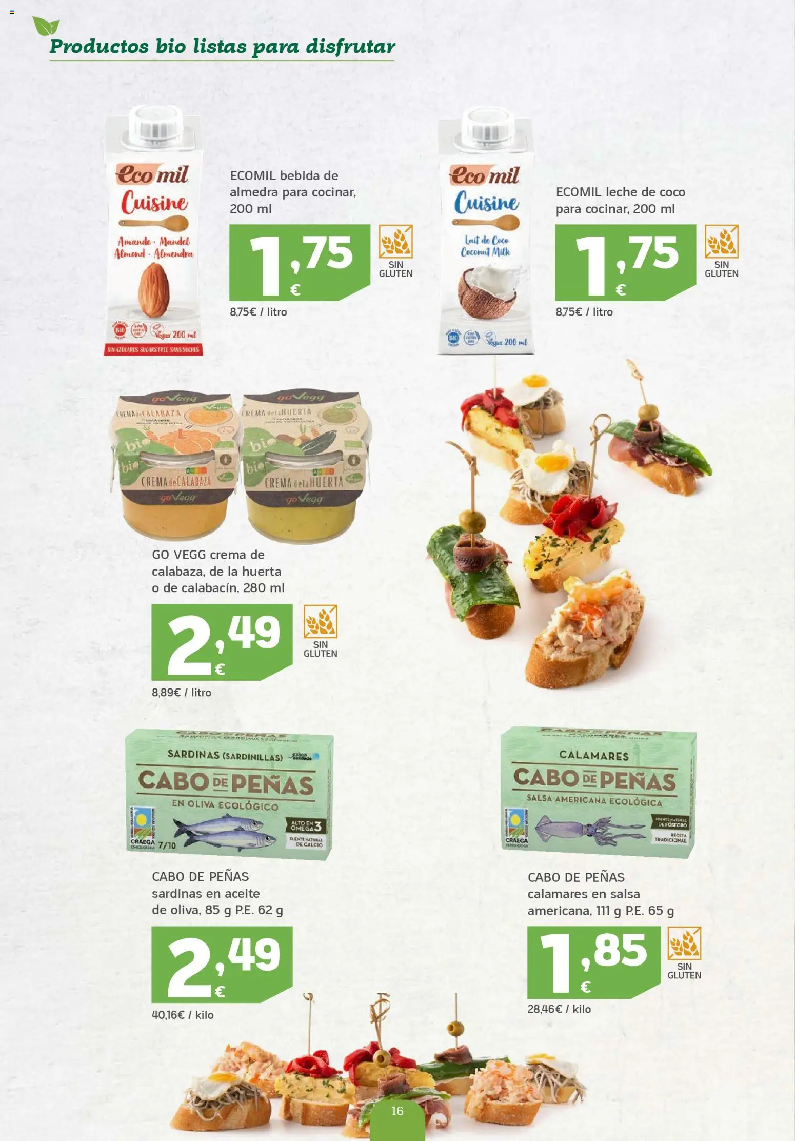 HiperDino folleto │ válido desde el 23.01.2026 | Página: 16 | Productos: Calamares, Leche, Τυρόπιτα, Crema